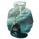 Black Myth Wukong 3D Printed Hoodie Chinese Mythology Monkey King Graphic Pullover - AwwwCos