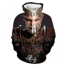 Black Myth Wukong 3D Printed Hoodie Chinese Mythology Monkey King Graphic Pullover - AwwwCos