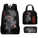 Black Myth Wukong Backpacks Set for University with Lunch Bag Pencil Case Pencil Bag - AwwwCos
