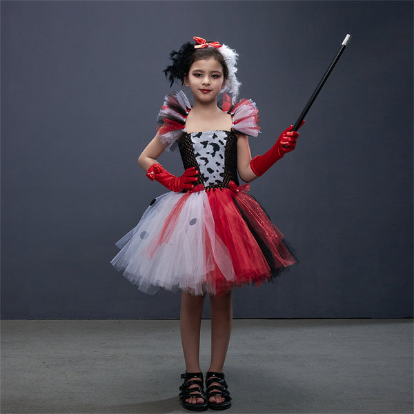 Black and White Witch Kuira Cosplay Costume Performance Party Dress - AwwwCos