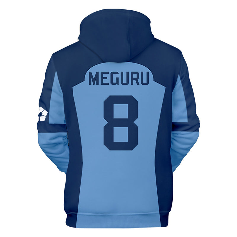 Blue Lock Yoichi Isagi Cosplay Hoodies Casual Hooded Sweatshirt Unisex Clothing - AwwwCos