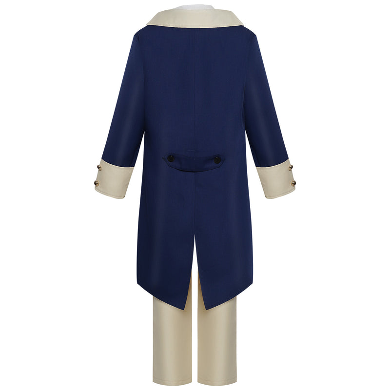 Boys Hamilton Cosplay American Colonial Uniform with Wig