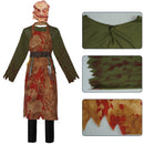 Zombie Butcher Apron Halloween Bloody Cosplay Costume Leatherface Mask