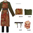 Zombie Butcher Apron Halloween Bloody Cosplay Costume Leatherface Mask