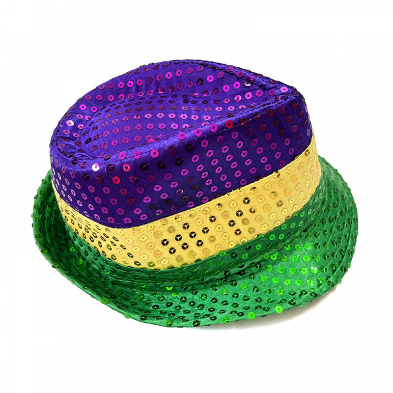 Carnival Golden Purple Green Half Face Mask Headband Feather Accessories