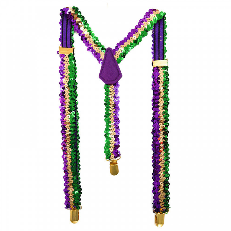 Carnival Golden Purple Green Half Face Mask Headband Feather Accessories