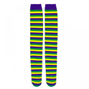 Carnival Golden Purple Green Half Face Mask Headband Feather Accessories - AwwwCos