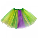 Carnival Golden Purple Green Half Face Mask Headband Feather Accessories - AwwwCos