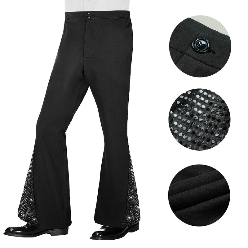 Casual Retro 70 S Men's Bright Disco Club Bar Hip Hop Party Suit - AwwwCos