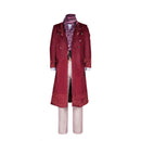 Charlie and The Chocolate Factory Willy Wonka Cosplay Costume Red Windbreaker Suit