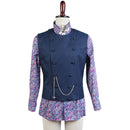 Charlie and the Chocolate Factory Willy Wonka Cosplay Costume Men Red Suit Jacket