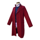 Charlie and the Chocolate Factory Willy Wonka Cosplay Costume Men Red Suit Jacket