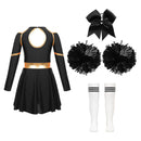 Cheerleading Cosplay Party Stage Performance Costume Pleated Skirt