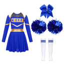 Cheerleading Cosplay Party Stage Performance Costume Pleated Skirt