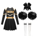 Cheerleading Cosplay Party Stage Performance Costume Pleated Skirt