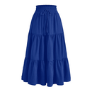 Chiffon Boho Elastic Waist A Line Ruffle Beach Drawstring Pleated Skirt - AwwwCos