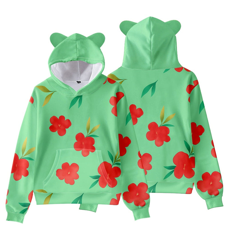 Child Adult Anime K-Pop Demon Hunters Cosplay Costume Cat Ear Hooded Top - AwwwCos