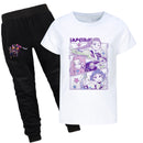 Child Anime K-Pop Demon Hunters Cosplay Costume O Neck T-Shirt Pants - AwwwCos