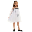 Child Girl Ghost Printed White Summer Dress Cosplay Costume - AwwwCos