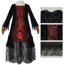 Child Girl Vampire Cosplay Costume A Line Zipper Dress - AwwwCos