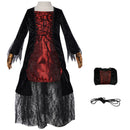 Child Girl Vampire Cosplay Costume A Line Zipper Dress - AwwwCos