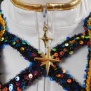 Child Girls Anime K-Pop: Demon Hunters Rumi Cosplay Costume Shiny Outfits - AwwwCos