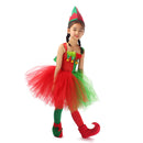 Child Girls Santa Claus Elf Cosplay Costume Performance Tutu Dress Stockings - AwwwCos