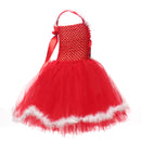Child Girls Santa Claus Elf Cosplay Costume Tutu Dress Hooded Cloak - AwwwCos
