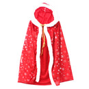 Child Girls Santa Claus Elf Cosplay Costume Tutu Dress Hooded Cloak - AwwwCos