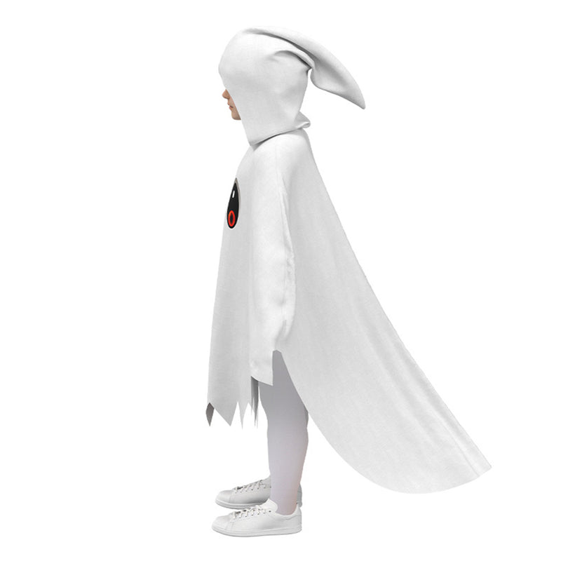 Child Toddler Ghost Cosplay Costume Hooded White Cloak Party Outfits - AwwwCos