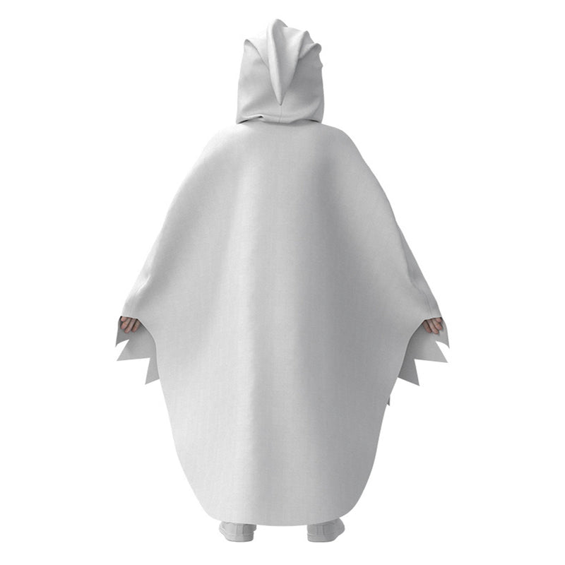 Child Toddler Ghost Cosplay Costume Hooded White Cloak Party Outfits - AwwwCos