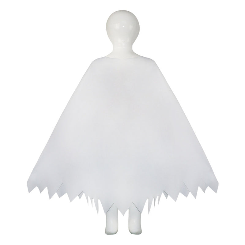 Child Toddler Ghost Cosplay Costume White Black Cloak Party Outfits - AwwwCos