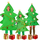 Children Adult Christmas Tree Cosplay Costume Green Apron Inner Jumpsuits - AwwwCos