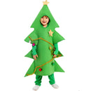 Children Adult Christmas Tree Cosplay Costume Green Apron Inner Jumpsuits - AwwwCos