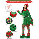 Children  Adult Green Elf Christmas Cosplay Costume Shoes Hat - AwwwCos