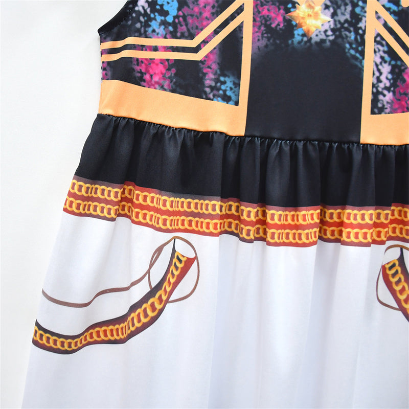 Children Girl Anime K-Pop: Demon Hunters Zoey Cosplay Costume Dress Black Bag - AwwwCos