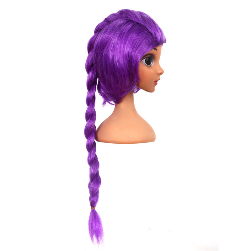Children Girls Anime K-Pop: Demon Hunters Rumi Cosplay Wig Purple Pigtail - AwwwCos