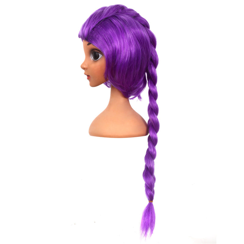 Children Girls Anime K-Pop: Demon Hunters Rumi Cosplay Wig Purple Pigtail - AwwwCos