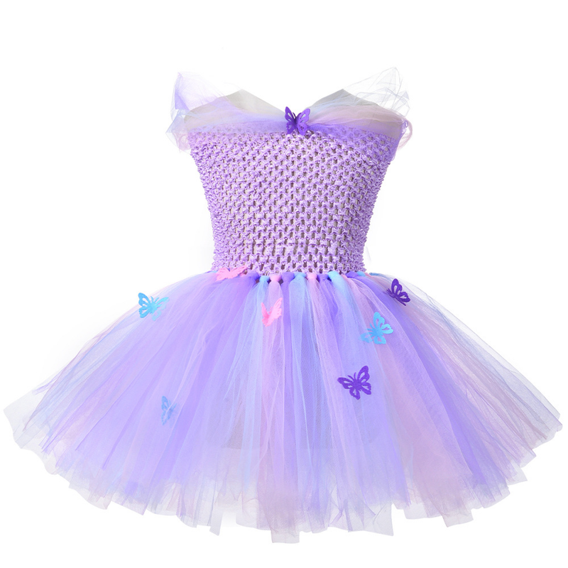 Children Girls Encanto Mirabelle Isabella Cosplay Princess Dress