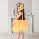 Children Girls Sunflower Cosplay Costume Gauze Dress with Headband Wing - AwwwCos