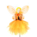 Children Girls Sunflower Cosplay Costume Gauze Dress with Headband Wing - AwwwCos