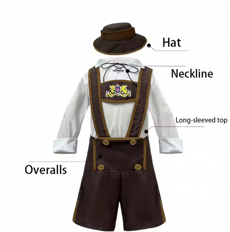 Children Oktoberfest Day Stage Costume Role-playing Boy Suit