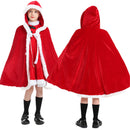 Christmas Clothing Child Girl Red Yellow Cloak Double Layered Cape - AwwwCos