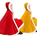 Christmas Clothing Child Girl Red Yellow Cloak Double Layered Cape - AwwwCos