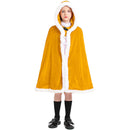 Christmas Clothing Child Girl Red Yellow Cloak Double Layered Cape - AwwwCos
