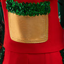 Kids Christmas Cosplay Party Bow Color Block Strap Evening Costume - AwwwCos