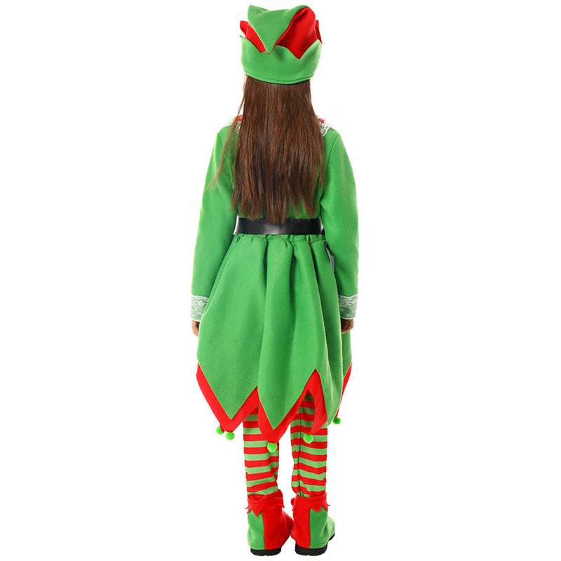 Christmas Kids Girls Boys Elf Cosplay Costume Party Dress Accessory Outfit - AwwwCos