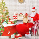 Christmas Large Sack Santa Claus Cosplay Prop Xmas Candy Wrapping Bag for Present - AwwwCos