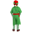 Christmas Party Elf Boys Kids Cosplay Costume Green Striped Outfits - AwwwCos