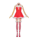 Christmas Party Event Cosplay Costume Halter Neck Dress Socks - AwwwCos